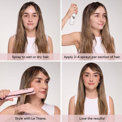 L'ANGE HAIR Thermal Agent frizz control for a sleek, polished look