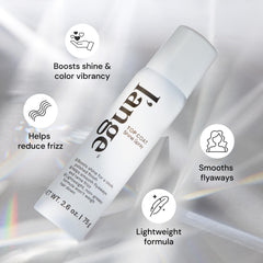 L’ange Top Coat Shine Spray ultra-fine mist hydrates without weighing hair down