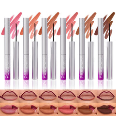 LANGMANNI 6pcs peel-off lip liner set pack shot showing all shades for versatile looks and long wear