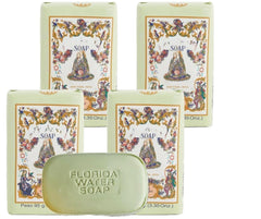 Lanman & Kemp Florida Water soap bar pack four for refreshing cleansing.