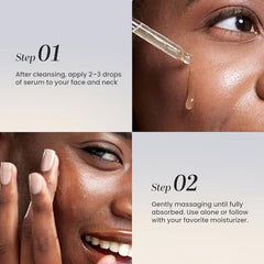 Lanmeri Ceuticals amber packaging with pump highlights easy daily use