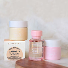 Layered cream on skin showing nourishing hydration from Lanocreme