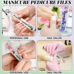 Lanties Christian nail file with flower patterns adds colorful elegance