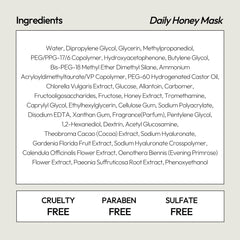 LAPCOS Honey Sheet Mask on a clean, staged skincare routine setup.