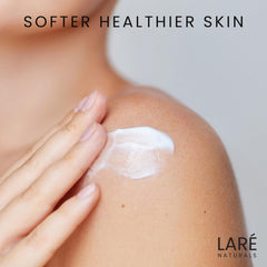 Laré Naturals Ribose Sugar Cream quick-absorption formula delivers non-greasy moisture for hands.