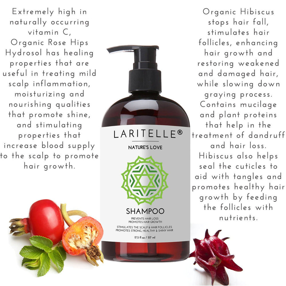 Laritelle Nature’s Love hydrosol blend close-up hints nourishing horsetail and rose hip
