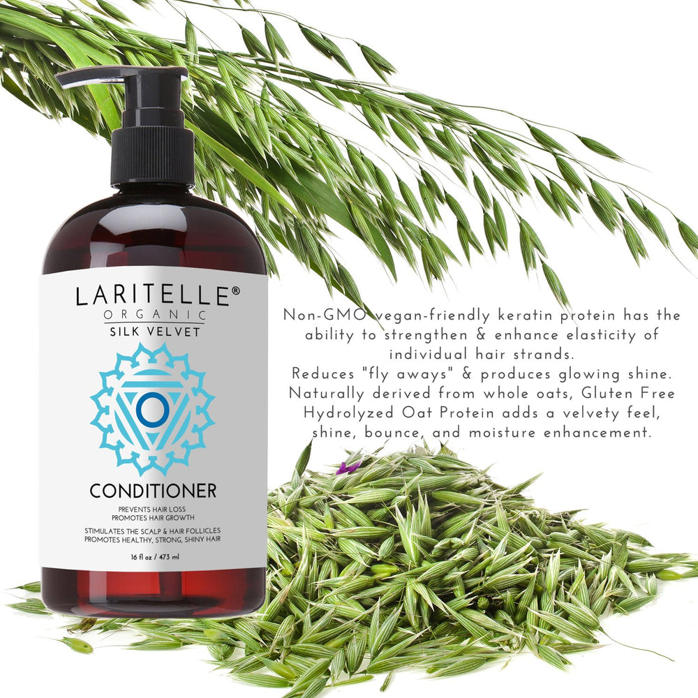 Laritelle Organic Conditioner hair after use, smooth and shiny finish