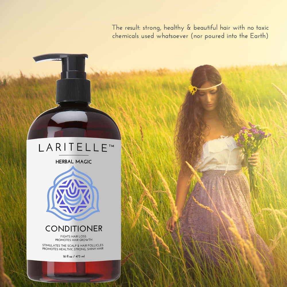 Laritelle unscented hypoallergenic formula communicates gentle care for sensitive scalps.