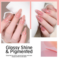 Larvall Beautpal base coat and top coat application for glossy finish