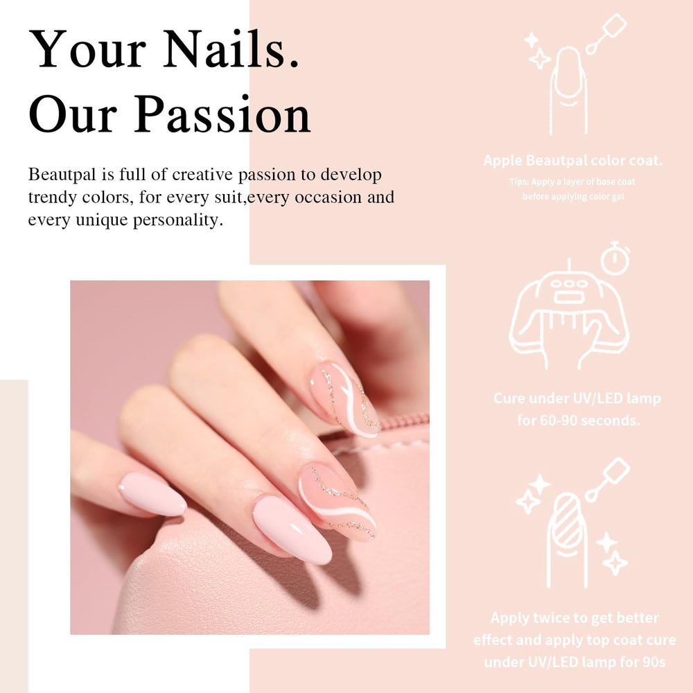 Larvall Beautpal UV-LED curing in minutes enables quick at-home manicures.