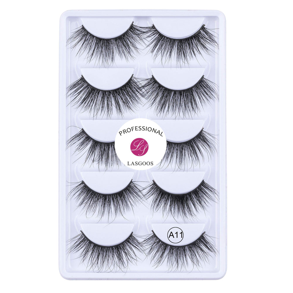 LASGOOS 3D Mink Lashes provide natural volume for everyday elegance.