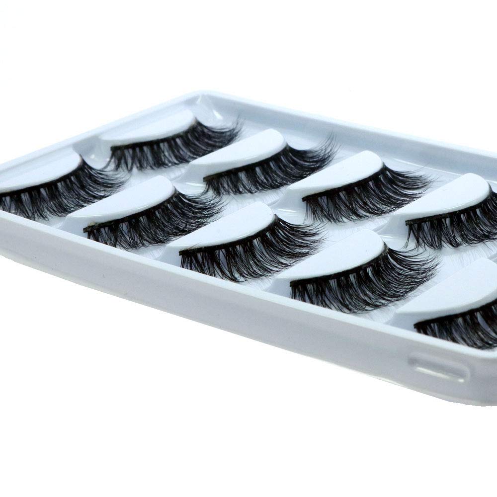LASGOOS reusable 3D mink lashes for multiple wears with a soft, flexible band.