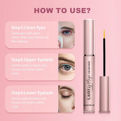 LASH by Maya Serum packaging highlighting cruelty-free and USA-made