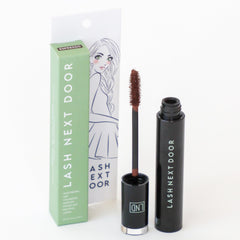 Espresso Brown Mascara brush close-up showing buildable volume.