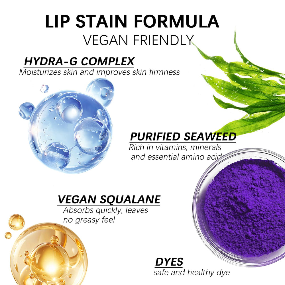 LashCharm peel-off removal process shows easy, mess-free lip stain removal.
