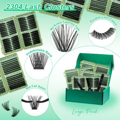 LASHSUN Cluster lashes enhance eye makeup with natural-looking density