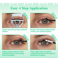 LASHSUN Reusable clusters are soft and lightweight for comfortable wear