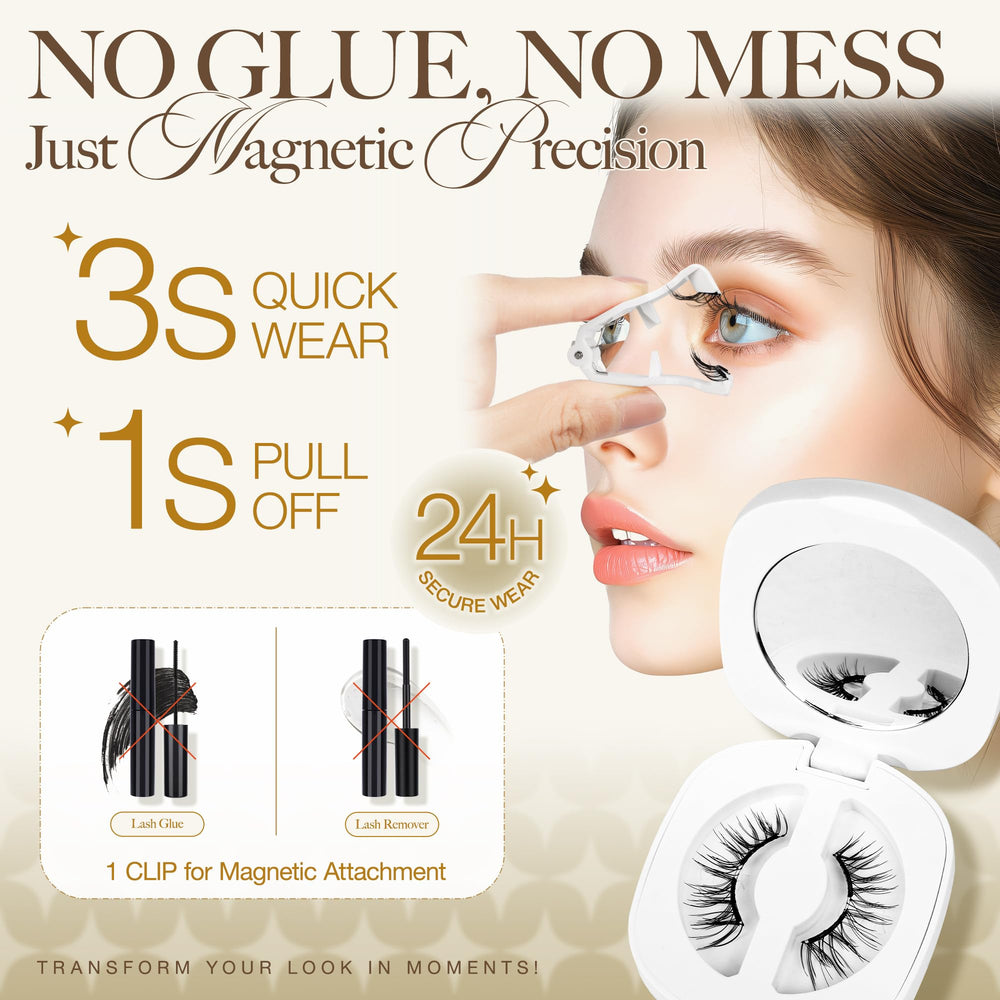 LASHVIEW all day hold magnetic lashes stay put through activity and wind