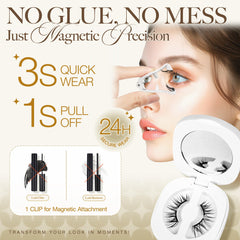 LASHVIEW all day hold magnetic lashes stay put through activity and wind