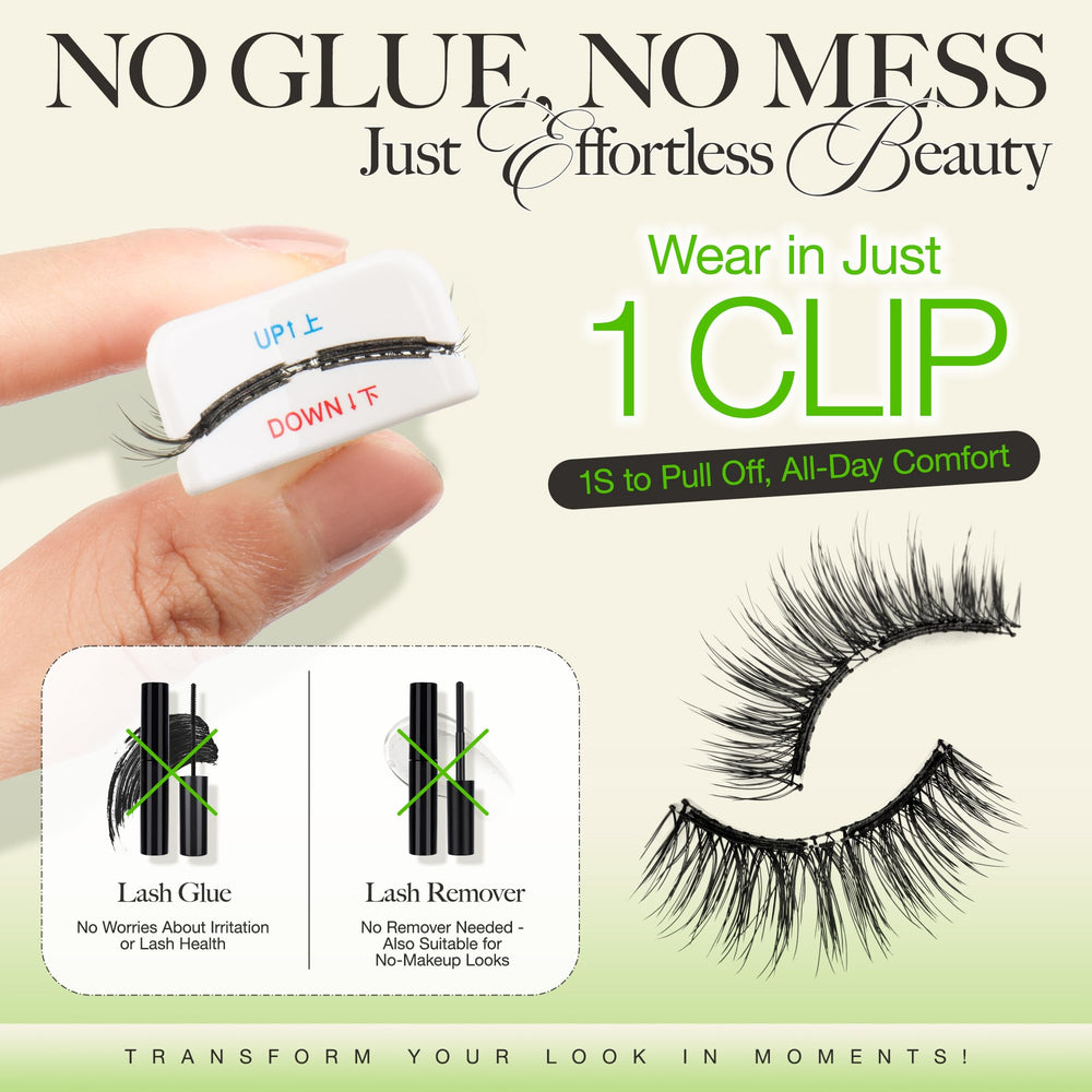 LASHVIEW easy removal with magnets leaves no glue residue.