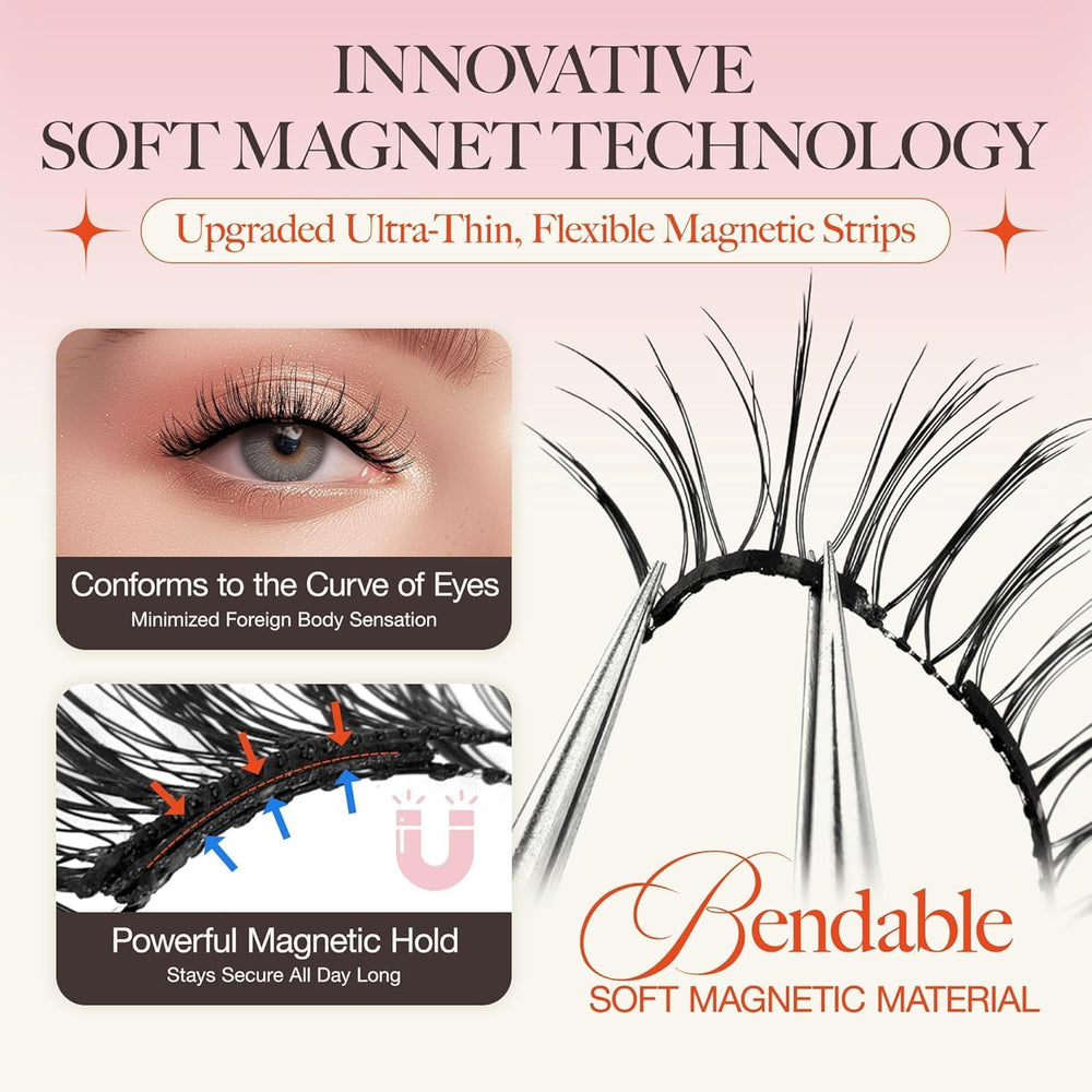 LASHVIEW soft magnets offer feather light comfort and natural contour