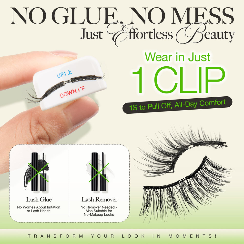 LASHVIEW windproof magnetic lashes stay put in windy days.