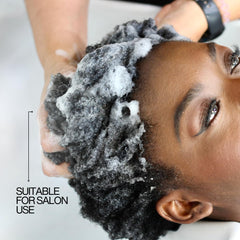 Close-up of Lasio Hypersilk Replenishing Conditioner for a silky finish on hair
