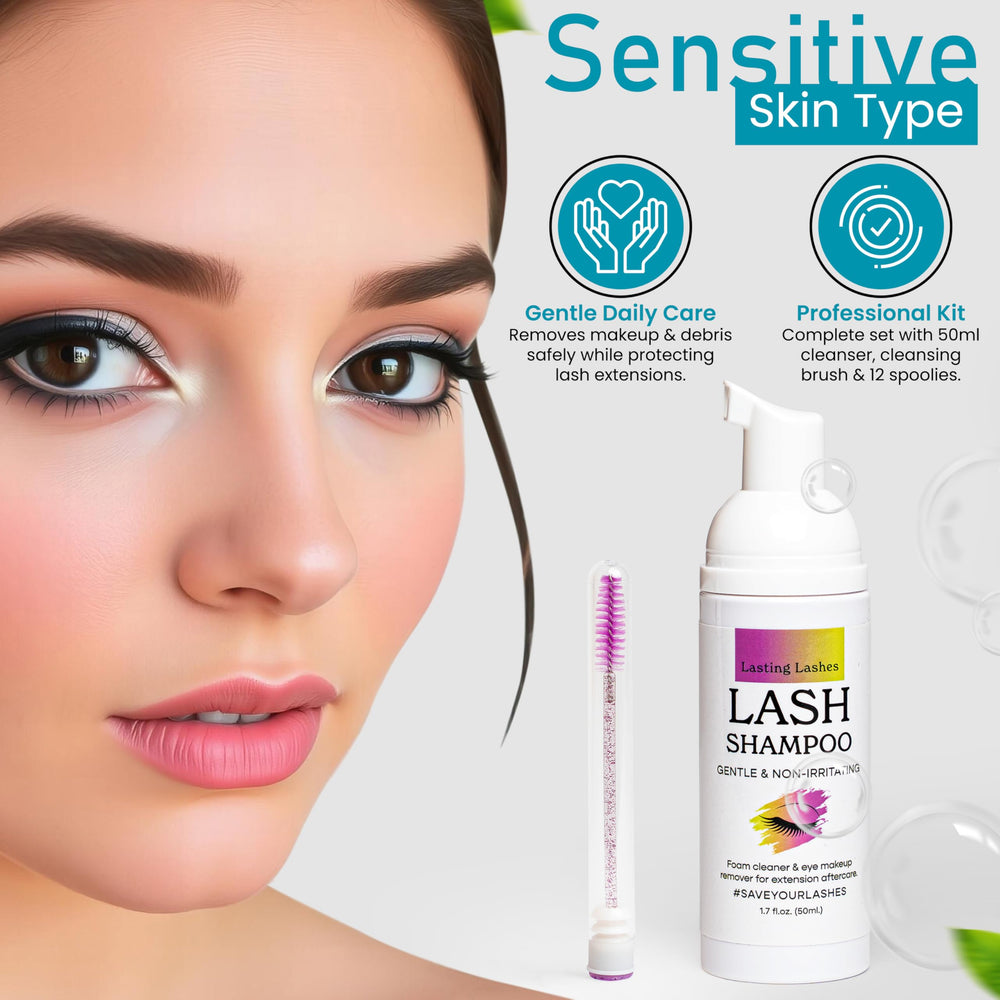 Lasting Lashes shampoo suitable for both home and salon use