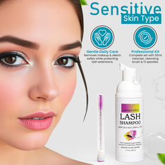 Lasting Lashes shampoo suitable for both home and salon use