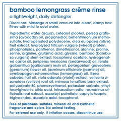 LATHER Bamboo Lemongrass Shampoo pour-action captures inviting aroma for daily use.