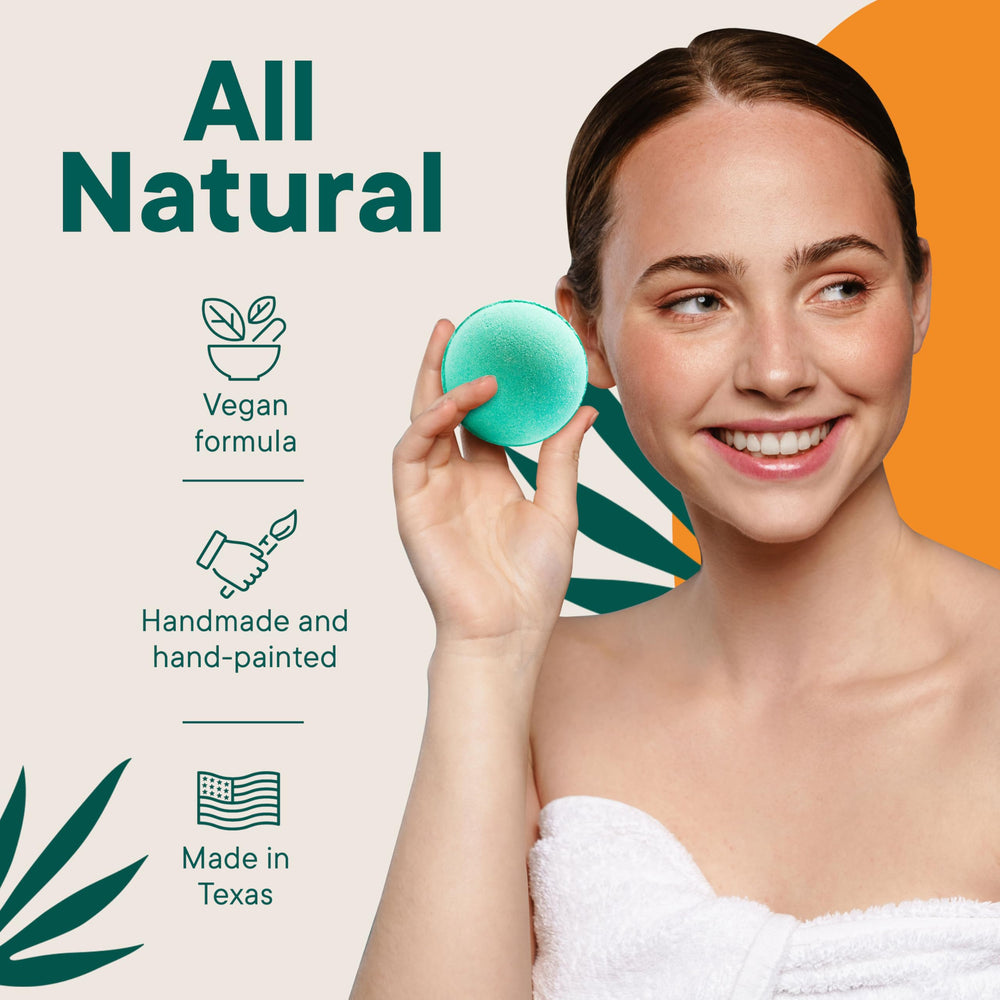 Latika Classic Mermaid bath bomb featuring warm vanilla for skin nourishment