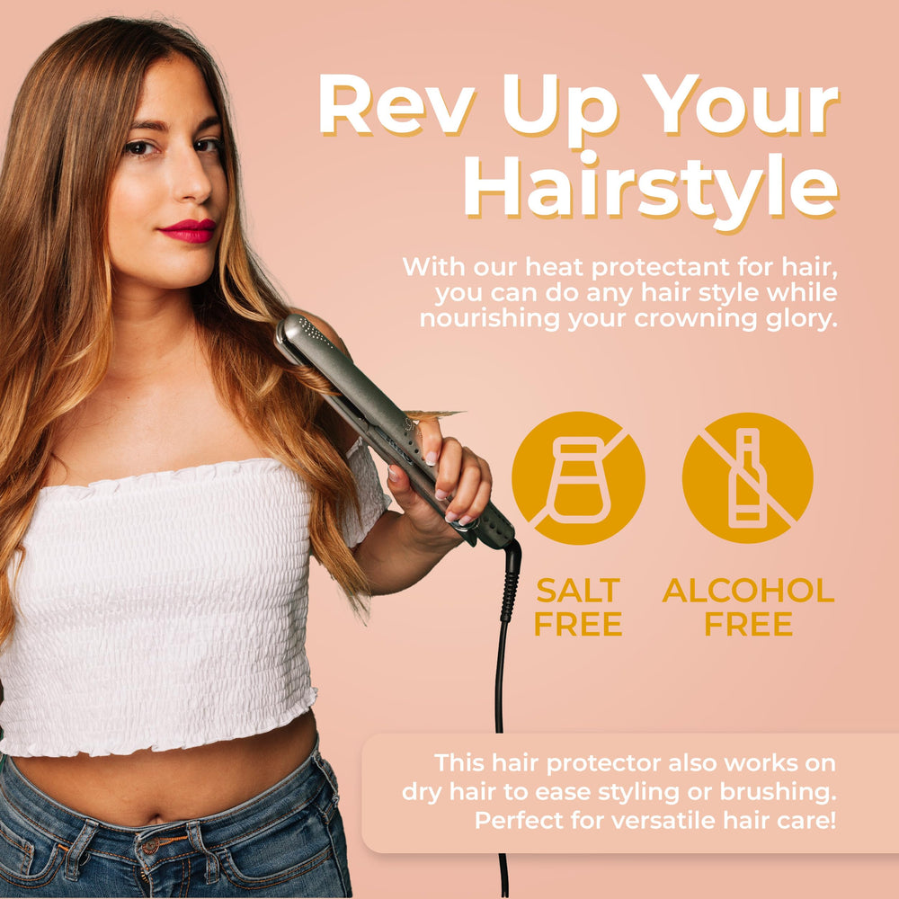 LATINOIL Chia Oil Heat Protectant Spray shine provides a radiant finish