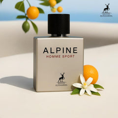 Wood-toned backdrop evokes warm, woody fragrance vibe