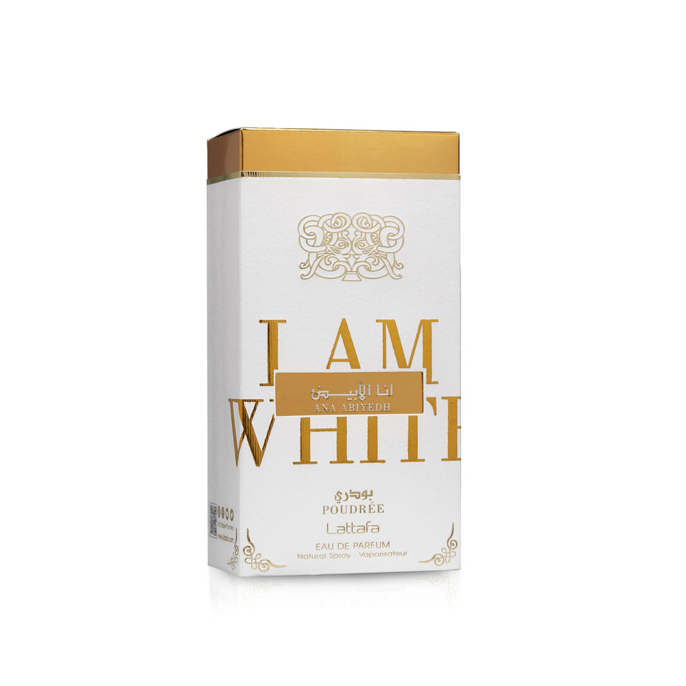 Lattafa Ana Abiyedh Poudree musk heart hints at warmth