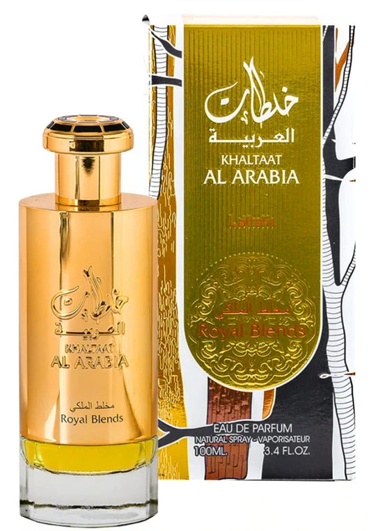 Lattafa Khaltat Al Arabia unisex EDP bottle front for daily wear and elegance