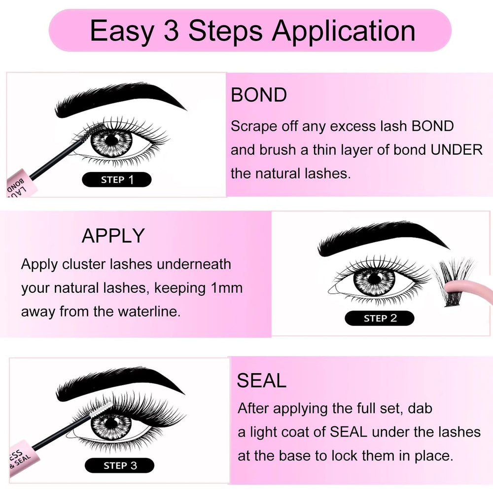 LAUBESS remover for safe, gentle lash removal after wear