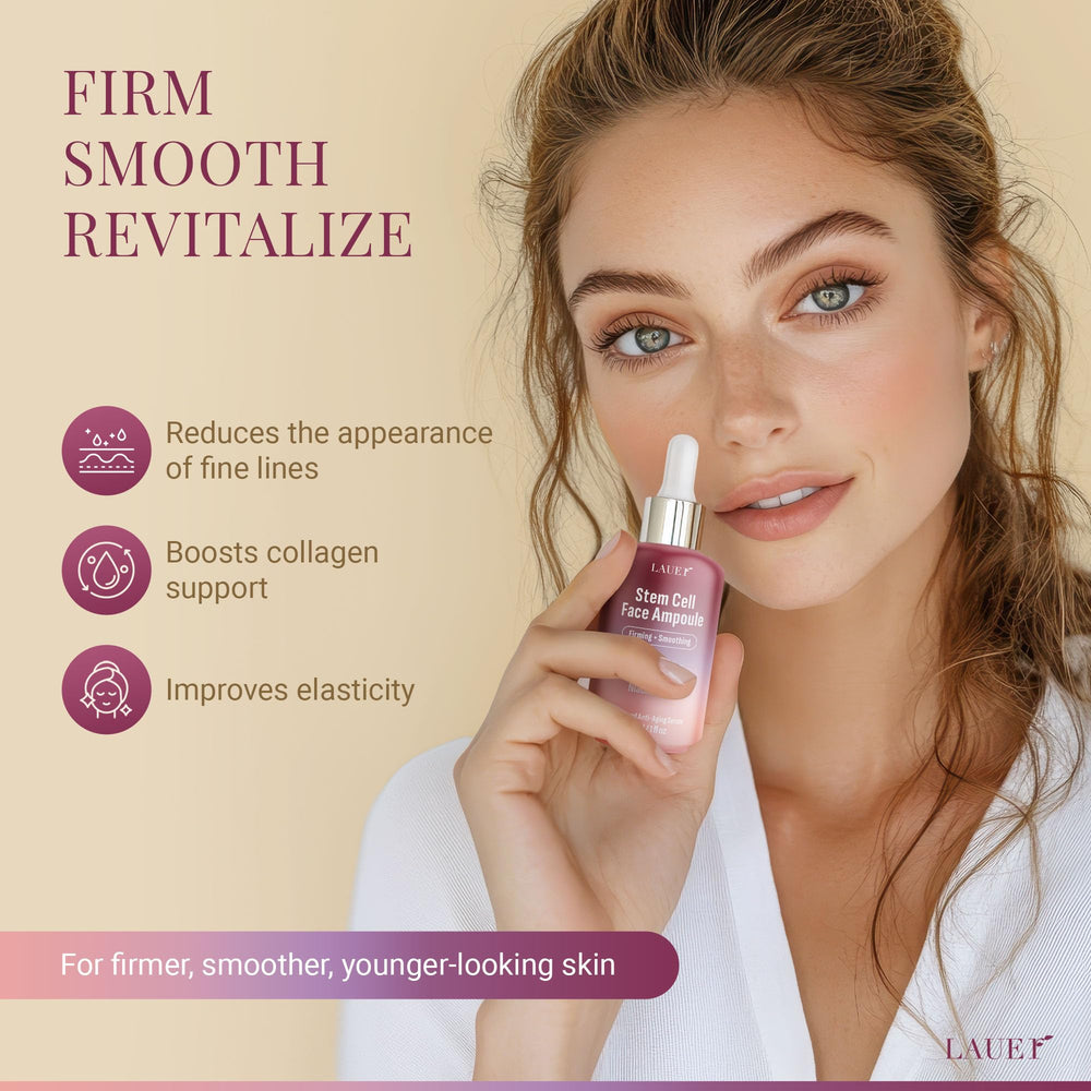 Lauer Cosmetic serum texture closeup displays silky finish and quick absorption.