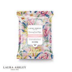 Laura Ashley retinol niacinamide wipes cleanse and support even tone.