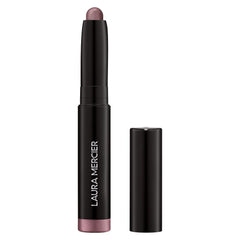 Laura Mercier Caviar Stick Amethyst Mini swatch shows rich shimmer and long wear.