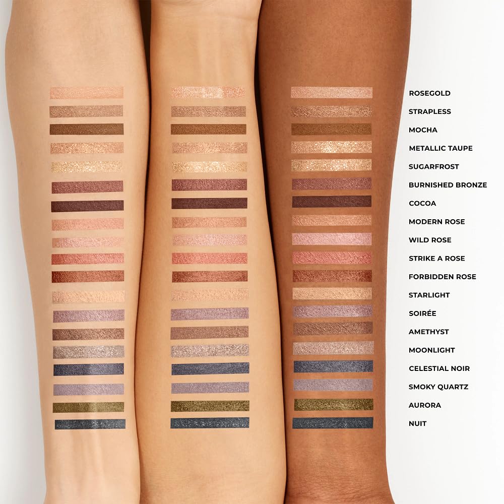 Waterproof finish demonstrated on skin for all-day wear.
