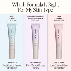 Laura Mercier Pure Canvas Primer packaging close-up emphasizes premium design.