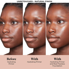 Laura Mercier Pure Canvas Primer rose extracts closeup shows moisturization