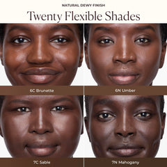 Application tips image demonstrating easy layering with Laura Mercier moisturizer.