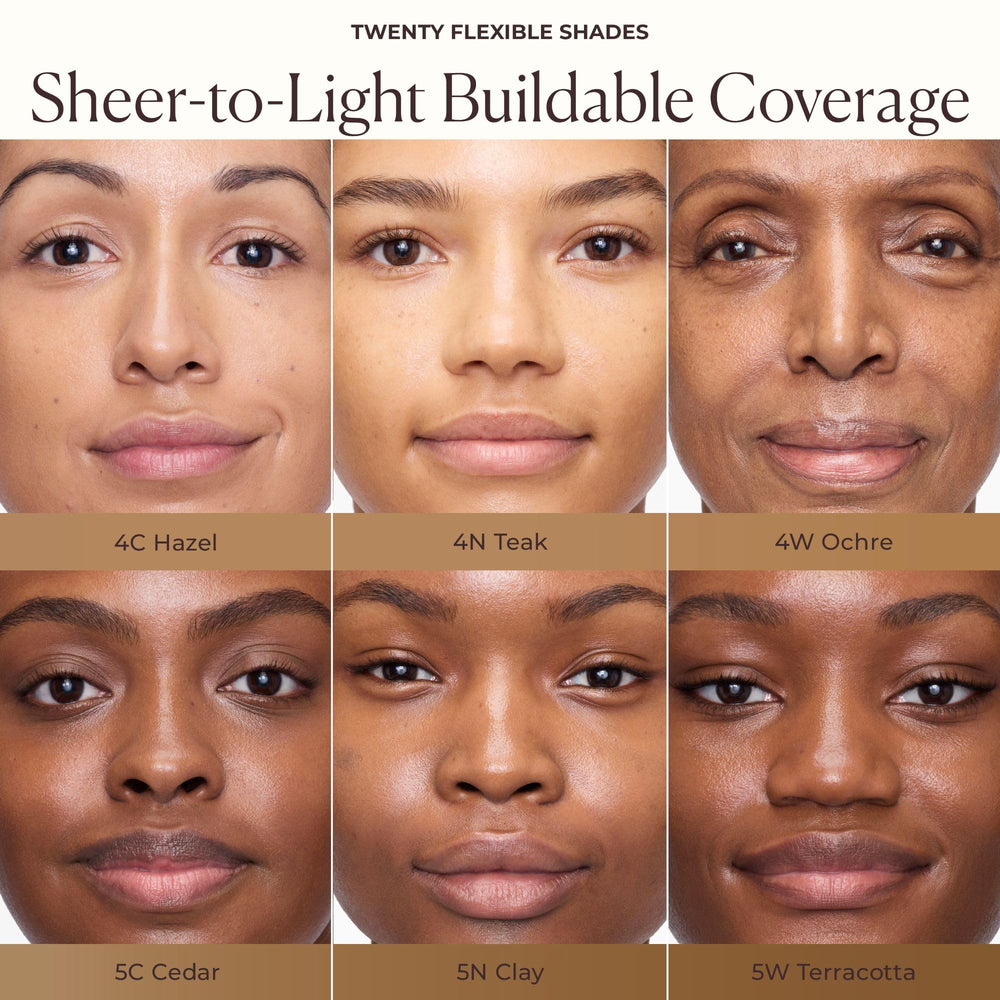 Laura Mercier Tinted Moisturizer Teak outer box evokes premium skincare packaging