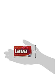 LAVA hand cleaner with moisturizers shown during application for soft skin