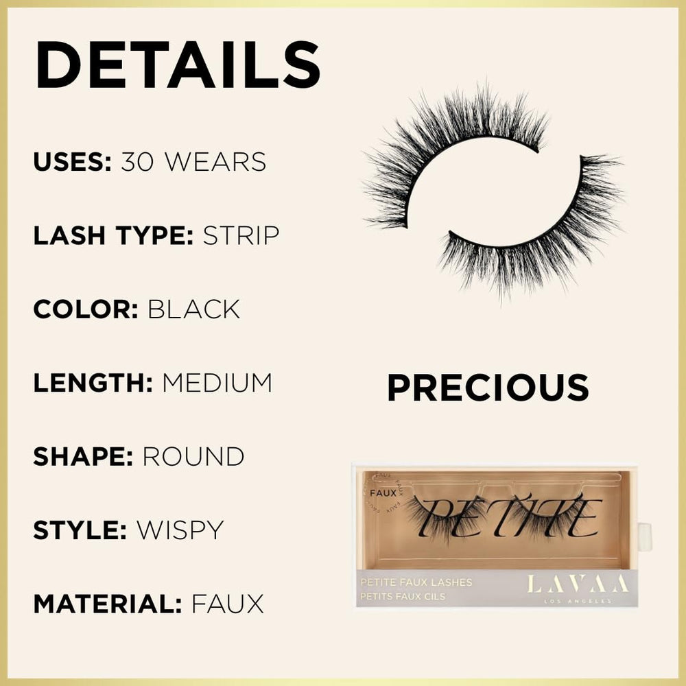 Lavaa Beauty PRECIOUS Petite Lashes handmade premium finish