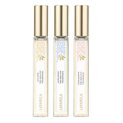 Lavanila Vanilla Coconut roller bottle close-up for portable, long-lasting tropical aroma.