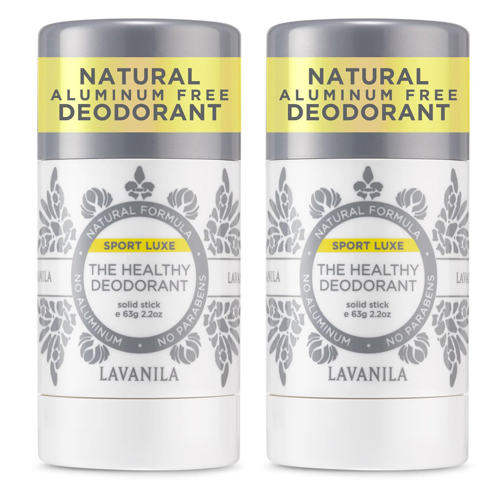 Lavanila Sport Luxe two-pack front view for day-long freshness