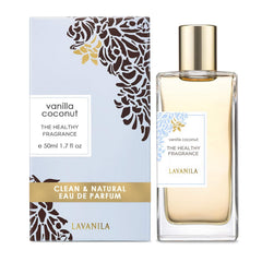Lavanila Vanilla Coconut perfume cap highlighting warm vanilla notes and Tahitian tiare.