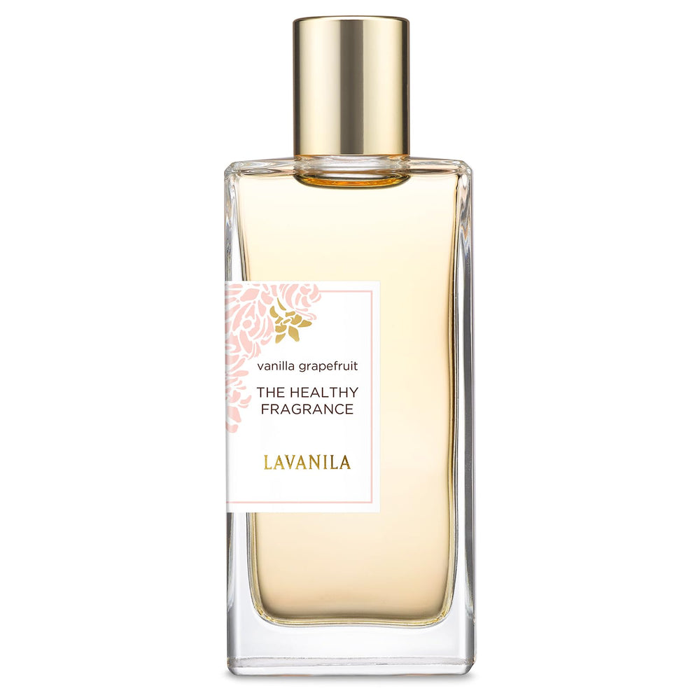 Lavanila Vanilla Grapefruit bottle front showing a clean, uplifting fragrance for daily wear